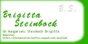 brigitta steinbock business card